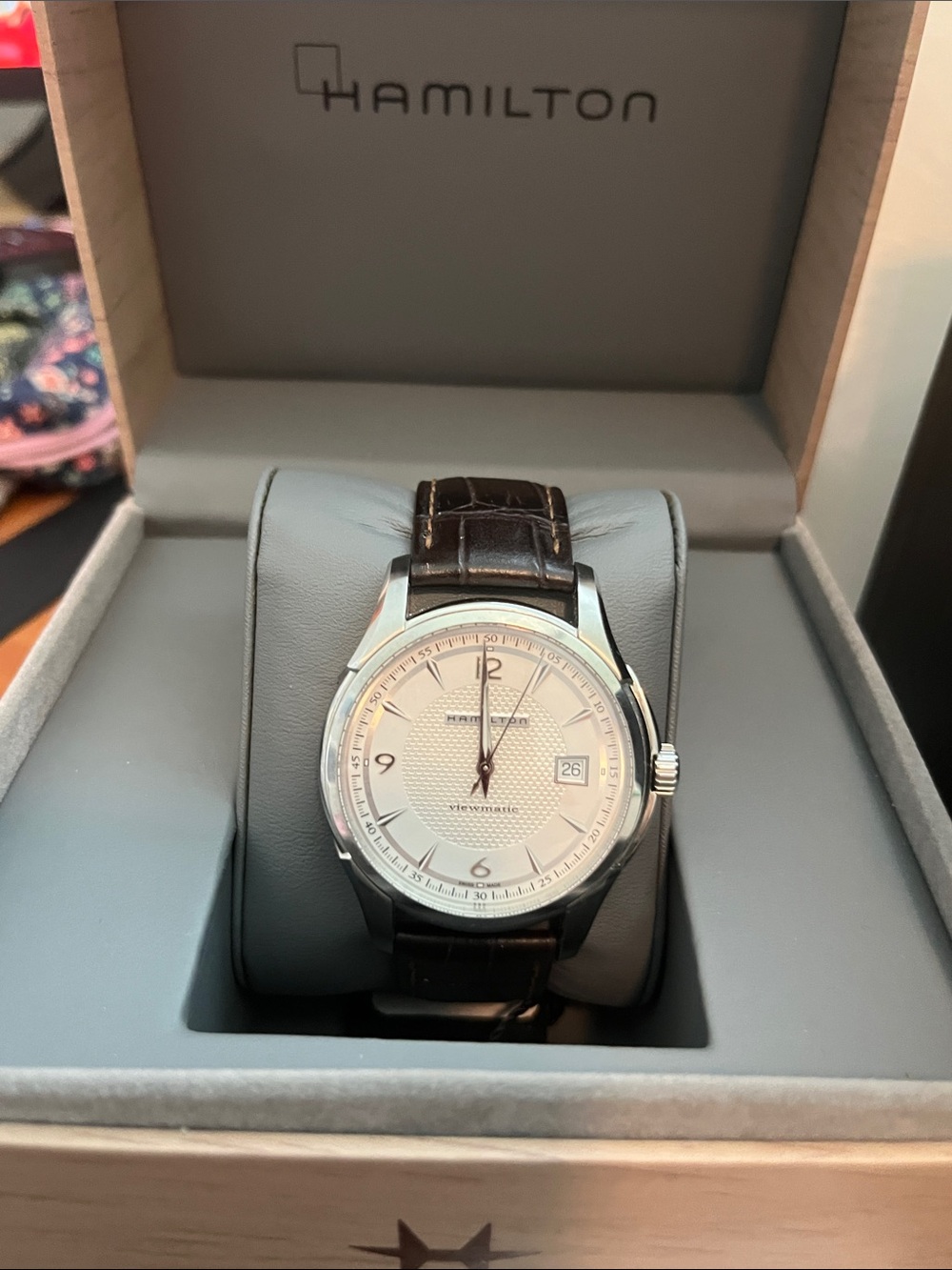 Hamilton Jazzmaster Viewmatic Automatic Watch H325151 41mm Sapphire Swiss Men'